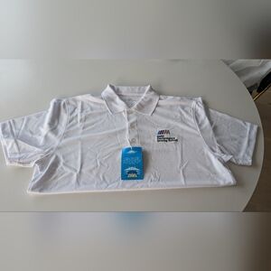 Men's White BMW Driving School Polo